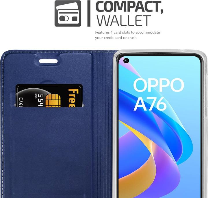 Actual product image Cadorabo Classy Book Case for Oppo A36 / A76 / A96 4G / K10 4G / Realme 9i (Realme 9i, Oppo A76, Oppo A36)