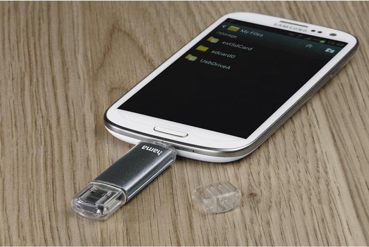 Actual product image Hama Laeta Twin (32 GB, USB-A, Micro USB, USB 2.0)
