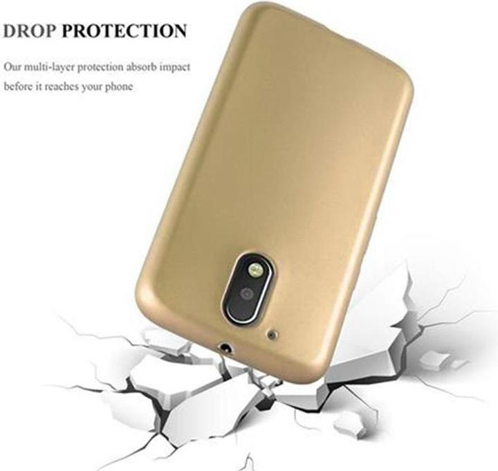 Actual product image Cadorabo TPU Matt Metallic Cover (Motorola Moto G4 Plus, Motorola Moto G4)