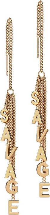 Produktbild Star Piercing Ohrstecker rosegold freifallende Kette Buchstabenbaum Savage (ohne Messing, Chirurgenstahl 316L)