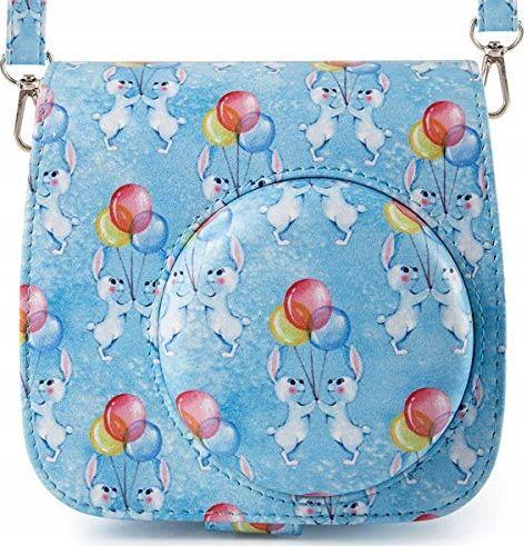 Actual product image Loveinstant Pouch Case Case Fujifilm Instax Mini 9 8 - bunnies (Camera shoulder bag)