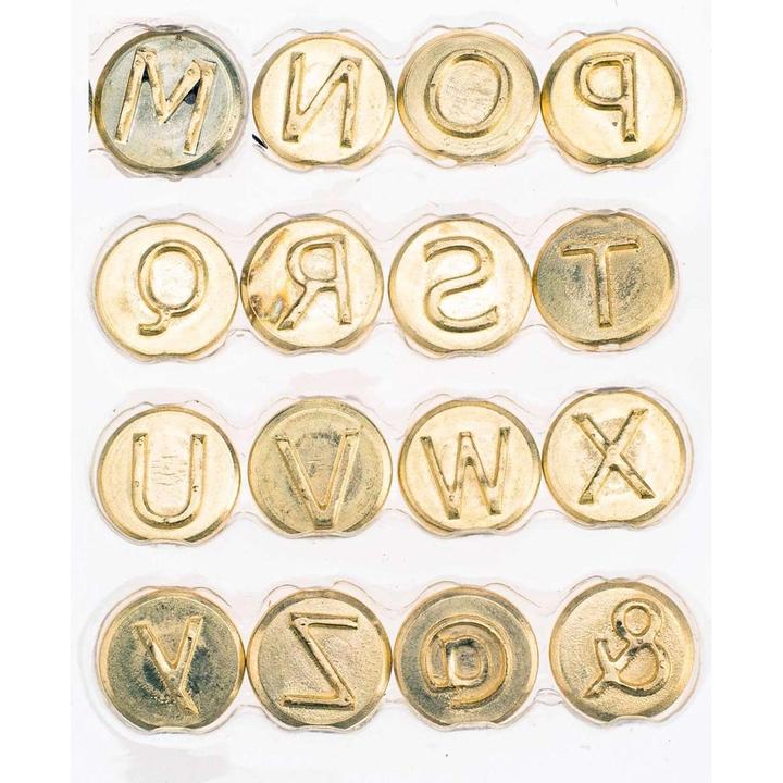 Image du produit Glorex Tampon à graver lettres M-Z 16 pièces