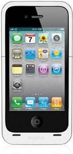 Immagine prodotto mophie JuicePack Air, elegante custodia rigida con batteria integrata per iPhone 4/4S - Bianco (Apple iPhone 4s, Apple iPhone 4)