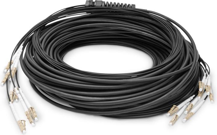 Image du produit Digitus Câble breakout fibre optique universel préassemblé, multimode OM4, 8 fibres, LC/UPC – LC/UPC (LSOH, CAT6, 75 m)