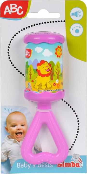 Actual product image Simba 104011305 - ABC Kling-Klang rattle, 3 assorted, only one item is delivered, with al