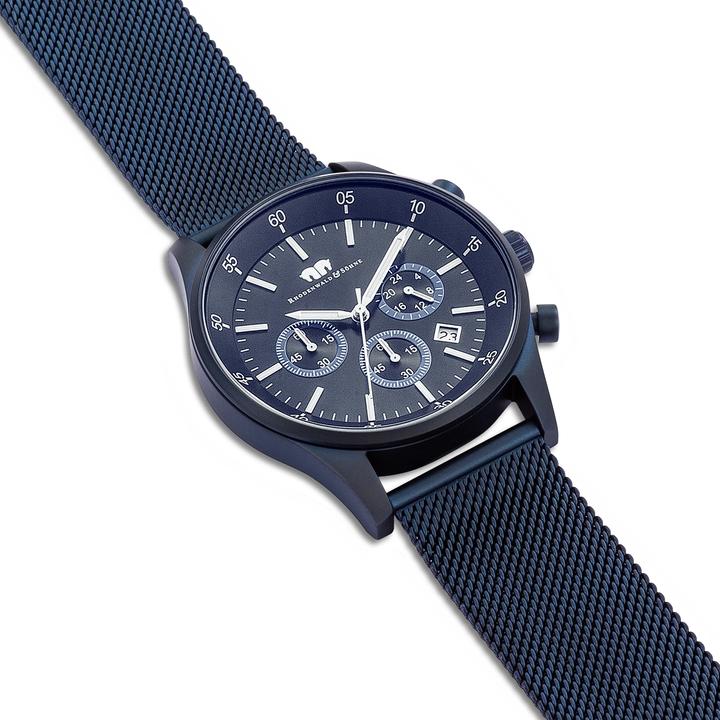 Produktbild Herren Chronograph Goodwill Edelstahl blau - 26529 (Chronograph, 43 mm)