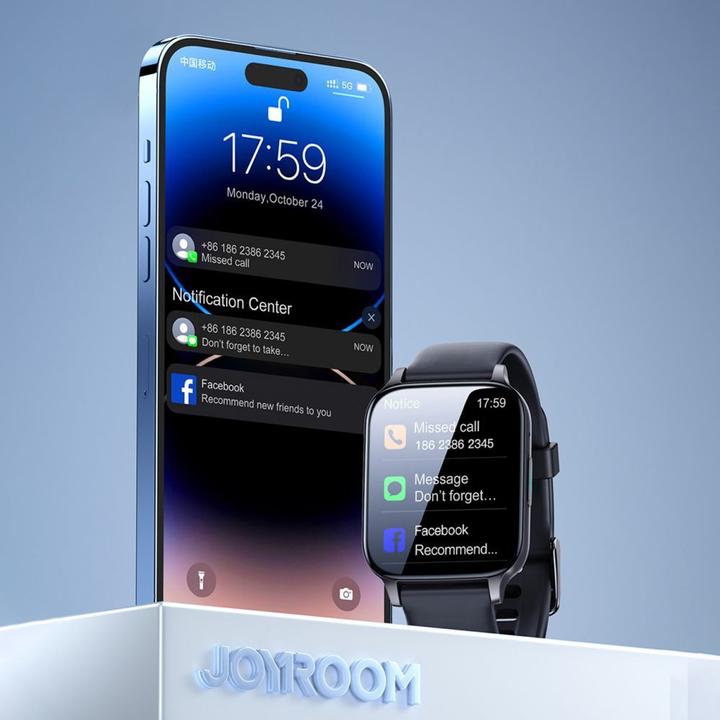 Actual product image Joyroom Fit-Life Pro smartwatch dark gray (JR-FT3)