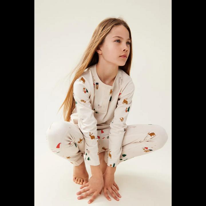 Produktbild Liewood Bio Pyjama Wilhelm Holiday Sandy (128)