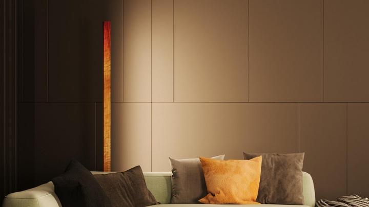 Image du produit kln.swiss Lampadaire en bois Columna (4845 lm)