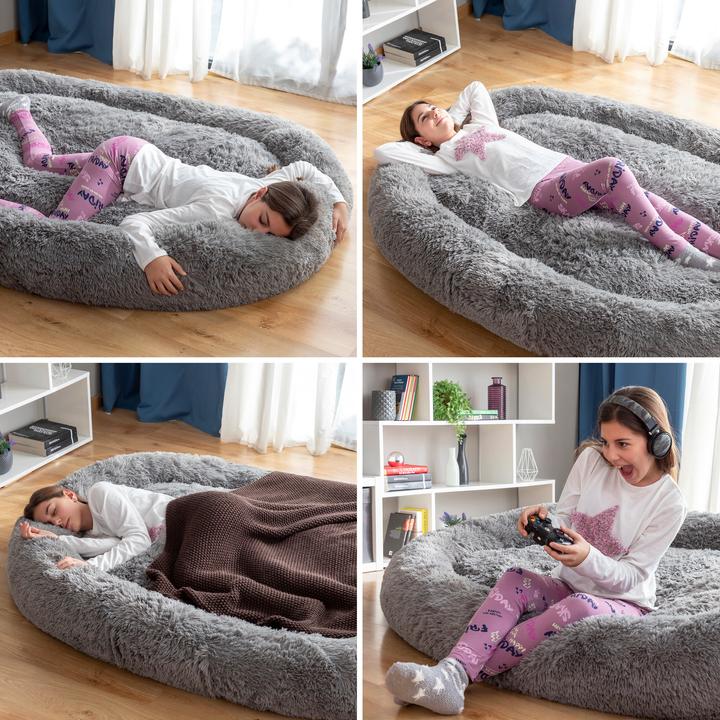 Actual product image InnovaGoods Dog bed for humans | Human Dog Bed XXL Grey
