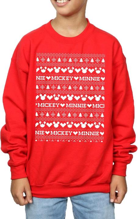Image du produit Disney - Sweat MICKEY AND MINNIE CHRISTMAS FAIR ISLE - Garçon (140, 146)