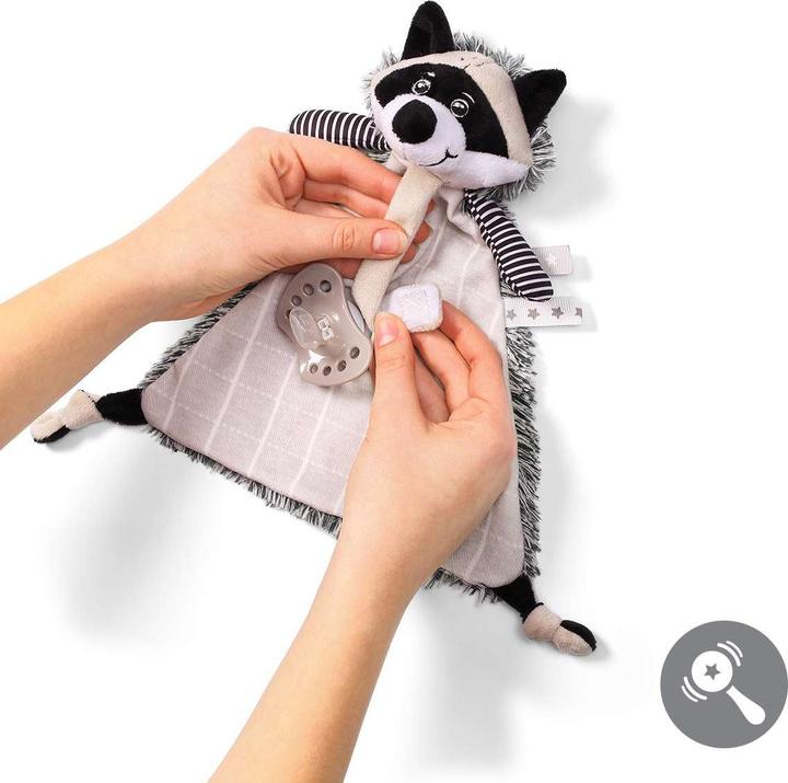 Image du produit Babyono Doudou - sieste avec attache-tétine, RACOON ROCKY, 747