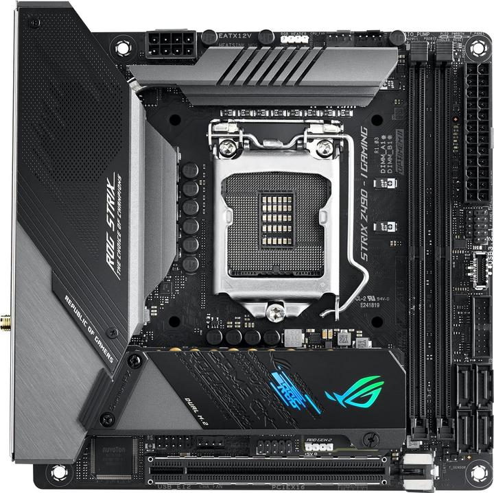 Actual product image ASUS ROG Strix Z490-I Gaming (LGA 1200, Intel Z490, Mini-ITX)