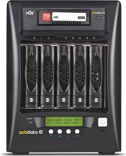 Produktbild Actidata Storage Systems ACTIDATA actiNAS Cube 3.0 RDX - 5 HDD-Slots unbestueckt