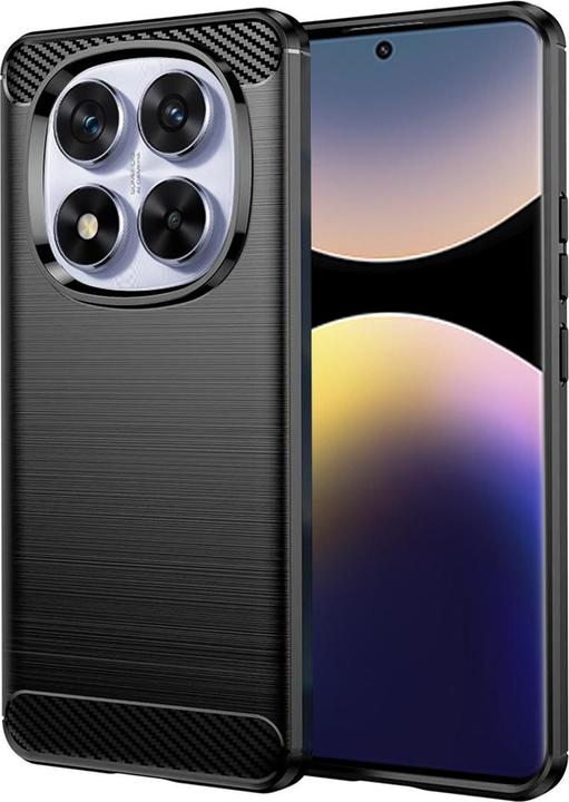 Actual product image Techsuit - Carbon Silicone - Xiaomi Redmi Note 14 Pro 5G / Poco X7 - Black (Xiaomi Redmi Note 14 Pro 5G, Xiaomi Poco X7 Pro)