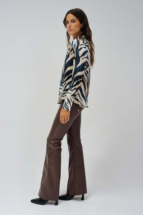Actual product image Salsa Jeans Long sleeve blouse Satin Basic Shirt (M)