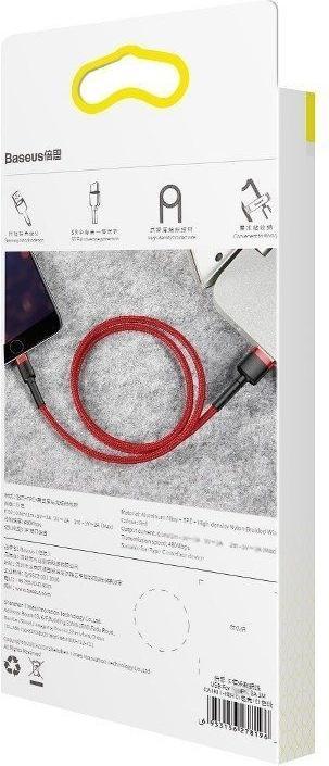 Produktbild Baseus cafule Cable USB For iP 2A 3m Red+Red (3 m, USB 3.2 Gen 1)