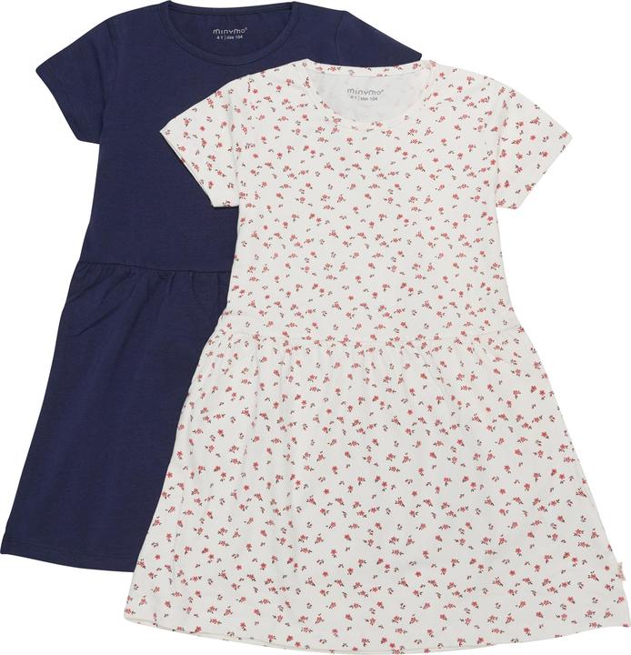 Minymo Girl's Dress S/S (2-Pack)
