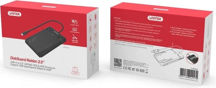 Image du produit Unitek Obudowa USB-C Hdd/Ssd Sata Uasp 5gbps (2.5")