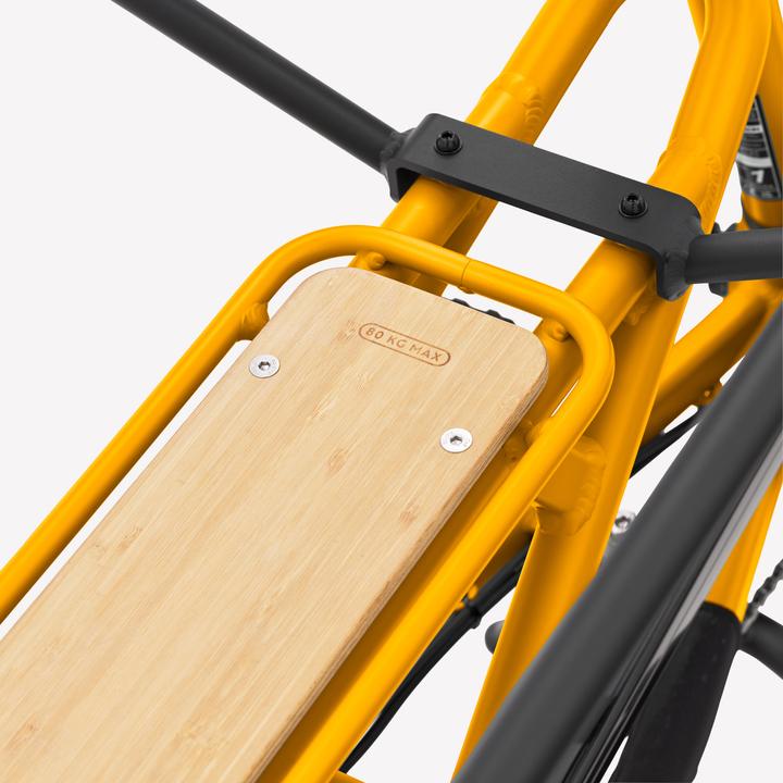 Image du produit Btwin Vélo utilitaire électrique Cargobike R500E Longtail V2 jaune