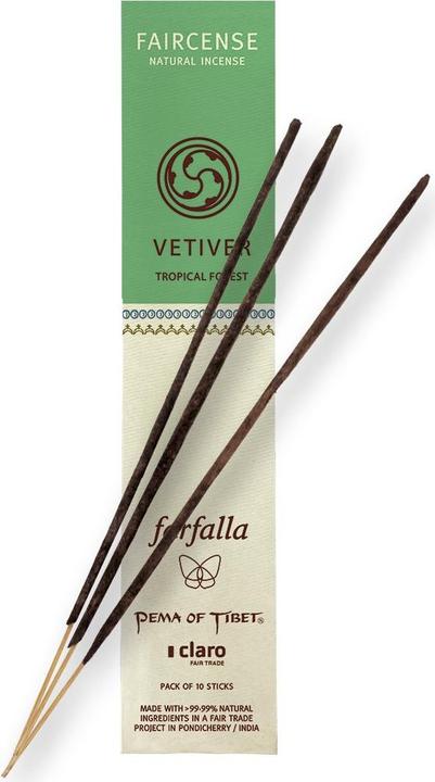 Produktbild Farfalla RÄUCHERSTÄBCHEN - Vetiver | Tropical Forest warm würziger Duft