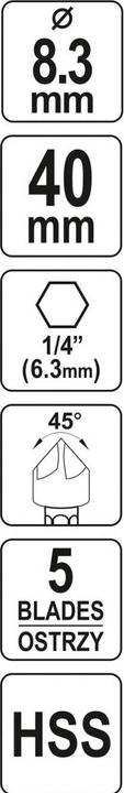 Produktbild Yato Kegelsenker Senkbohrer 6,3 - 20,5 mm (8.3 mm)