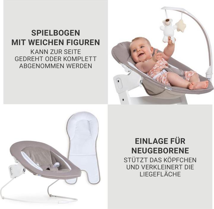 Image du produit Hauck Chaises hautes Beta Plus Natural 5-pièces Newborn Set - Chaise haute + (Chaise haute)