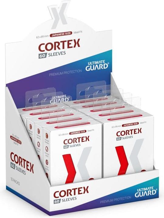 Image du produit Ultimate Guard 60 pochettes Cortex Sleeves format japonais Rouge