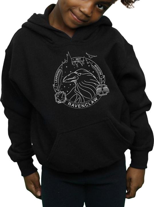 Actual product image Girls Ravenclaw Seal Hoodie (140, 146)