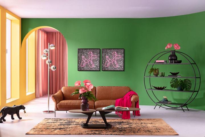 Image du produit Kare Design Glasbild Balloon Dog LED 80x80cm (80 x 80 cm)