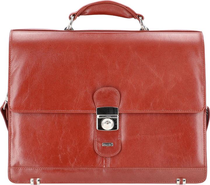 Produktbild Alassio 47124 - Aktentasche MOCCA, aus echtem Leder, ca. 38 x 30 x 16 cm, cognac (15")