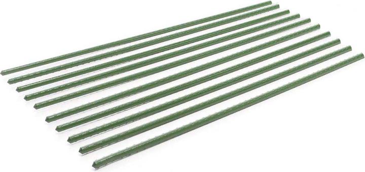 Produktbild Toboli 10x Pflanzstäbe 60cm Ø8mm Rankstäbe Metall Kunststoff Tomatenstangen (0.80 cm, 0.80 cm)