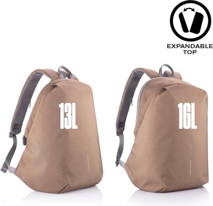 Image du produit XD Design SAC À DOS ANTI-VOL BOBBY SOFT MARRON P/N : P705.796 (16 l)