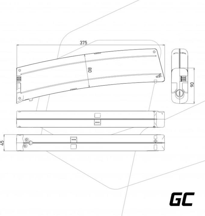 Actual product image GreenCell eBike 36V 7.8Ah E-Bike Li-Ion Frame Type with charger - 7,800 mAh (281 Wh, E-Bike battery)