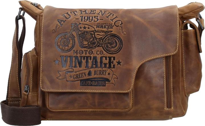 Produktbild Greenburry Vintage Cafe-Racer Messenger Leder 39 cm (12 l)