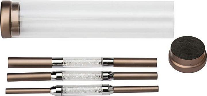 Produktbild You Nails Diamond Double Headed C-Curve 3er Set brown (Kunstnägel, Gold)