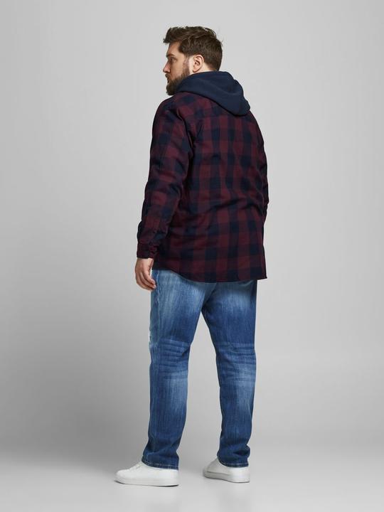 Actual product image Jack & Jones Check plus size shirt (6XL)