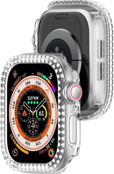 Actual product image Cover-Discount Apple Watch 10 - 46mm - Glitter rhinestone protective case