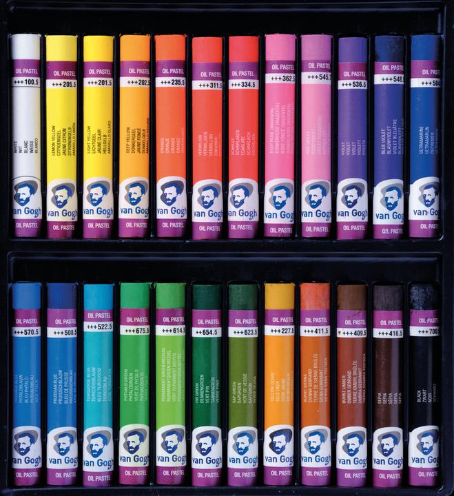 Actual product image Van Gogh Oil pastels (Sorted, 24 x)