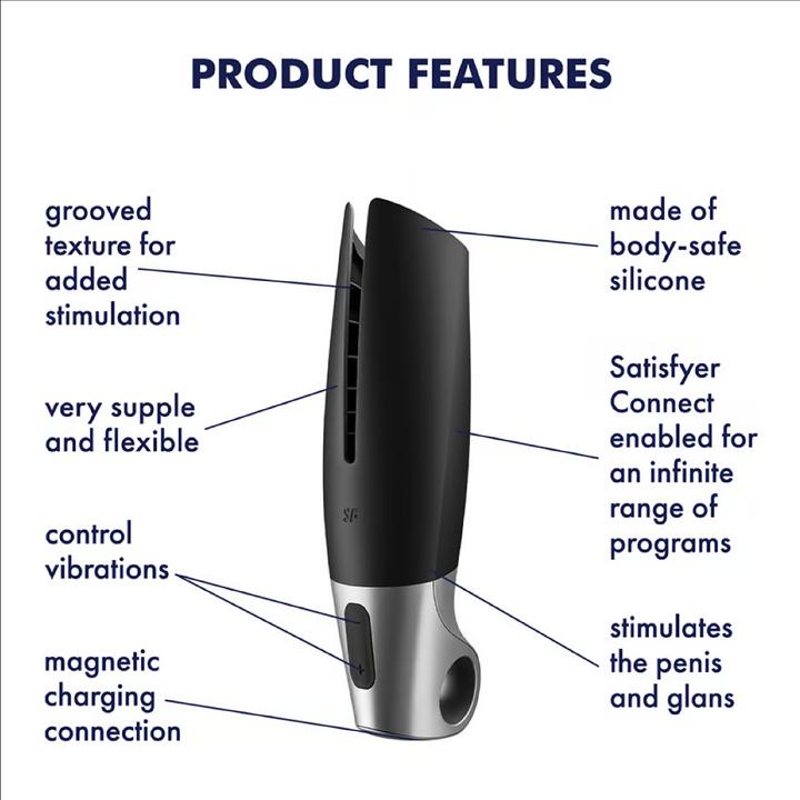 Produktbild Satisfyer Power Masturbator - Black / Silver
