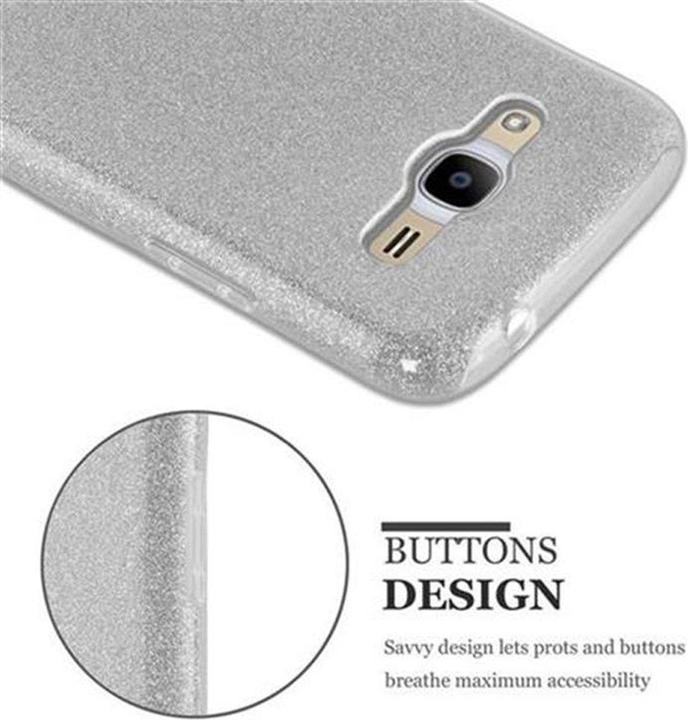 Immagine prodotto Cadorabo Copertura in TPU glitter (3 pezzi) (Samsung Galaxy J2 2016)