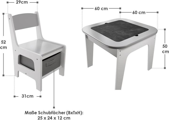 Image du produit Juskys Kindersitzgruppe Milou (Groupe de sièges pour enfants)