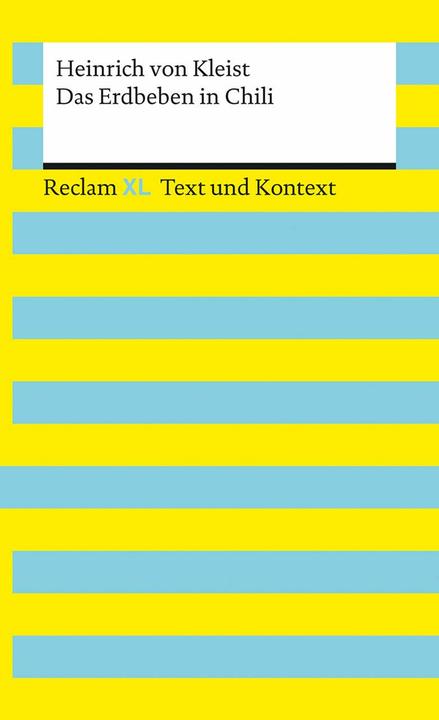 Immagine prodotto Das Erdbeben in Chili. Textausgabe mit Kommentar und Materialien (Tedesco, Enrico von Kleist, 2022)