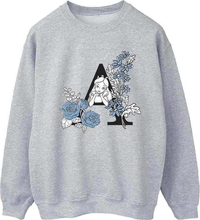 Actual product image Disney Womens/Ladies Alice In Wonderland Letter A Sweatshirt (L)