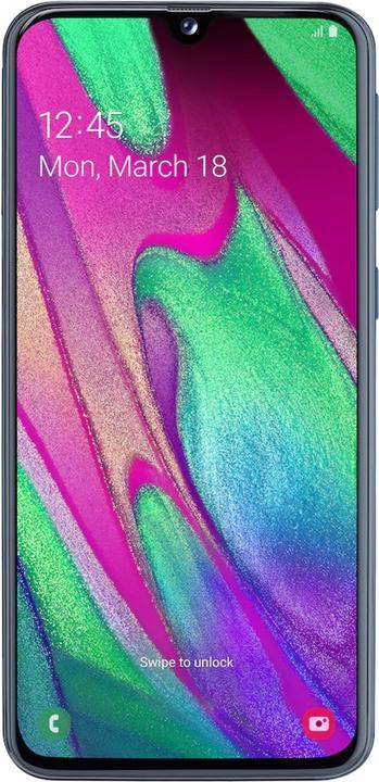Produktbild Samsung Galaxy A40 EU (64 GB, Black, 5.90", Dual SIM, 16 Mpx, 4G)