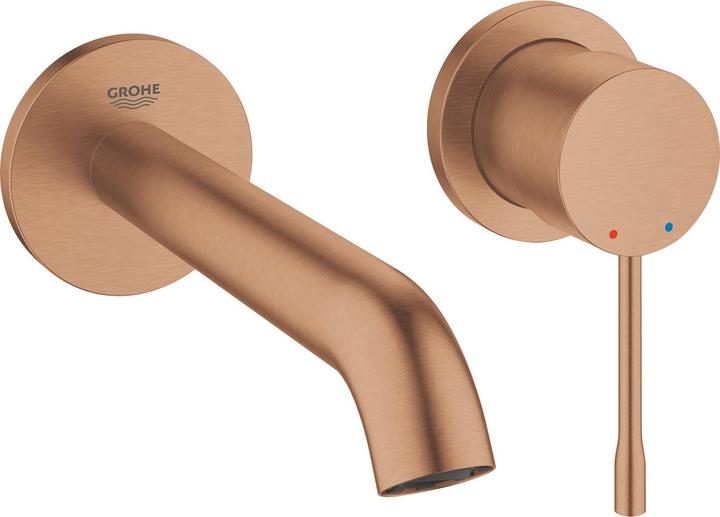 Grohe ESSENCE Mélangeur lavabo 2 trous, saillie 183mm warm sunset brossé