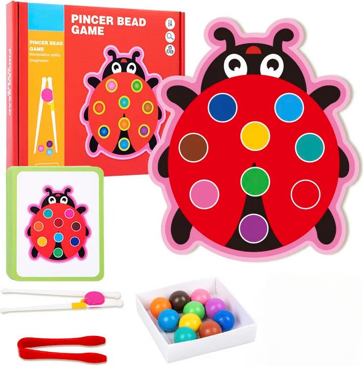 Immagine prodotto Activity Board Perline a clip classificazione dei colori abbinamento giocattolo bambini logica concentrazione
