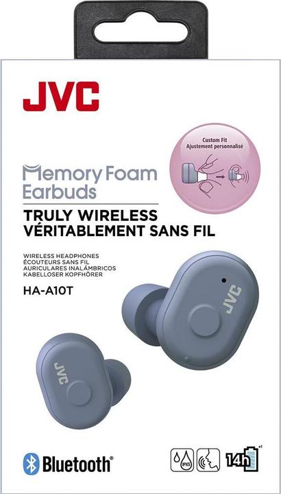 Actual product image JVC HA-A10T True Wireless IE Headphones dusty grey (ANC, 4 h, Wireless)