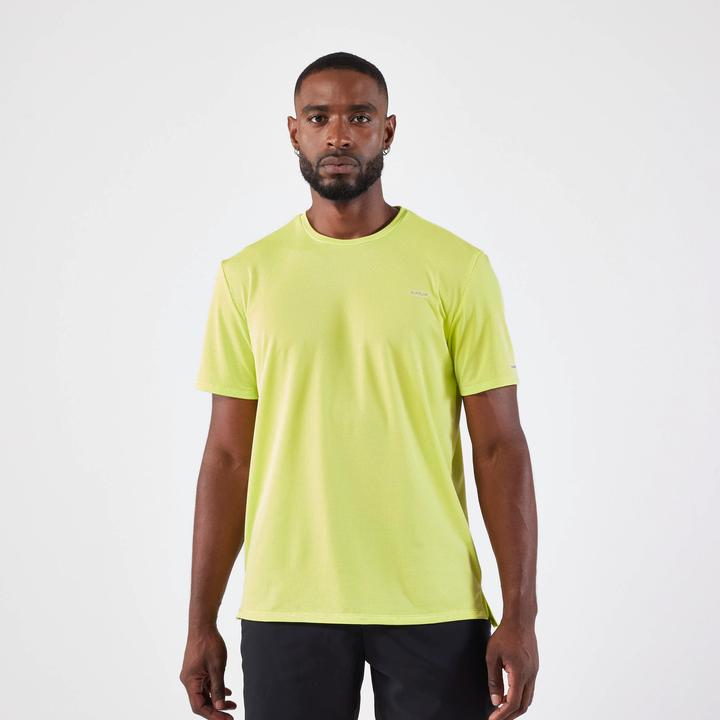 Kiprun Laufshirt kurzarm Herren atmungsaktiv - Run 500 Dry gelb