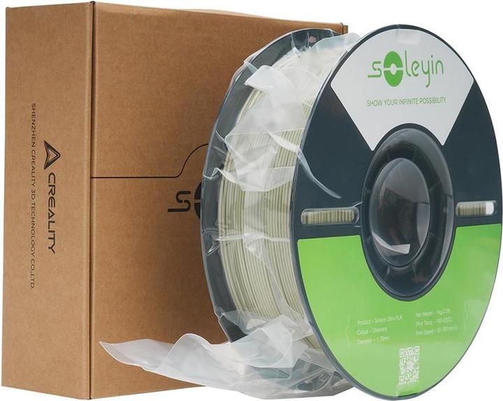 Actual product image Creality Filament Soleyin Ultra-PLA Grün 1.75 mm 1.29 kg (PLA, 1.75 mm, 1290 g, Green)